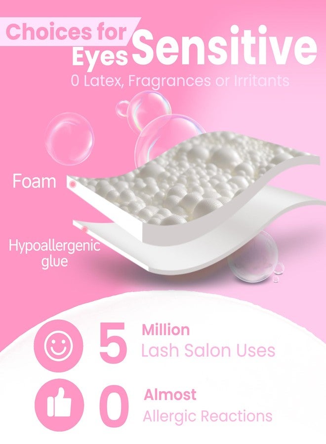 Akissos Eyepads for Lash Extensions (250 Pcs) - Akissos Non Slip Under Eye Patches, Foam Eye Pads Tape with Hypoallergenic Glue for Eyelash Extension|Lift|Tint|Remove, Lash Tech Must Haves Value Pack - Image 5